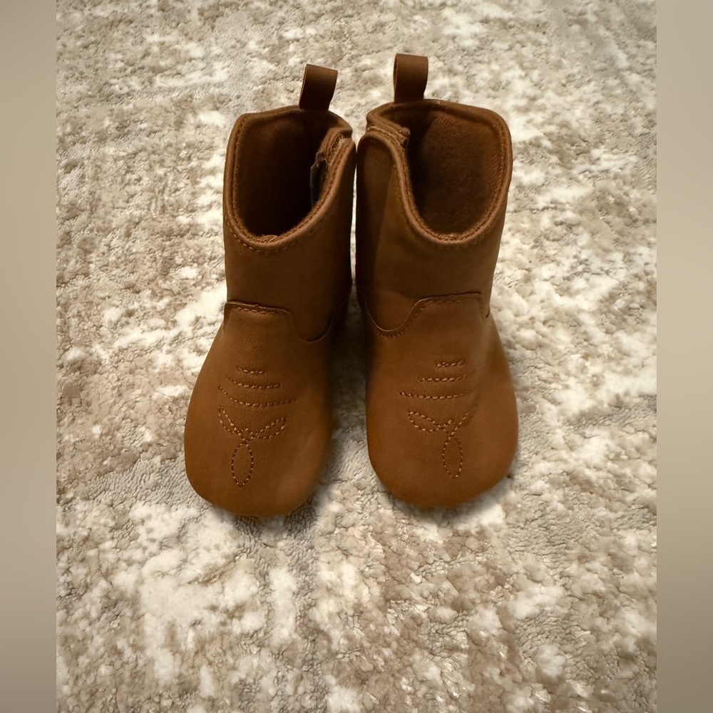 Carter's Brown Baby Walker Boots size 3/6M